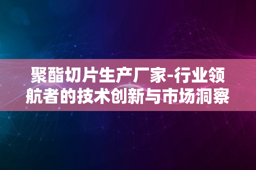 聚酯切片生产厂家-行业领航者的技术创新与市场洞察