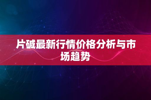 片碱最新行情价格分析与市场趋势