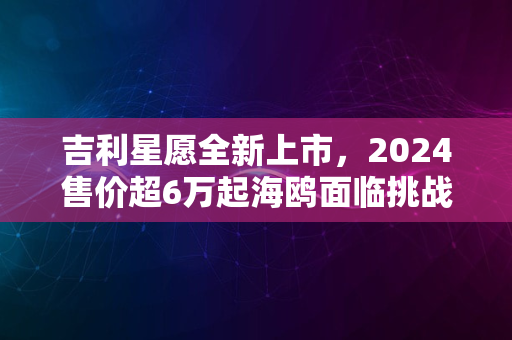 吉利星愿全新上市，2024售价超6万起海鸥面临挑战