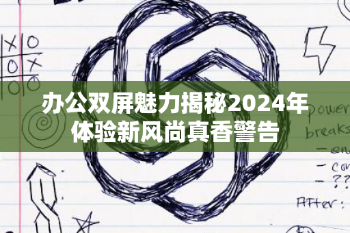 办公双屏魅力揭秘2024年体验新风尚真香警告