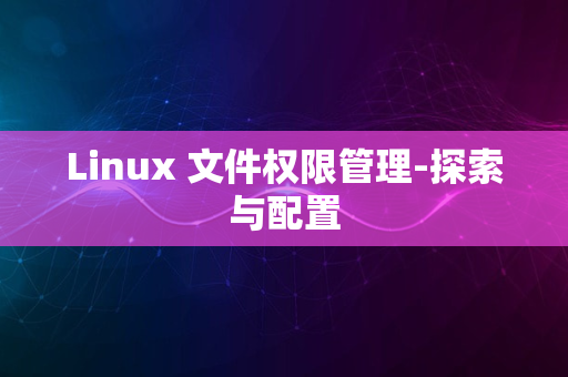 Linux 文件权限管理-探索与配置