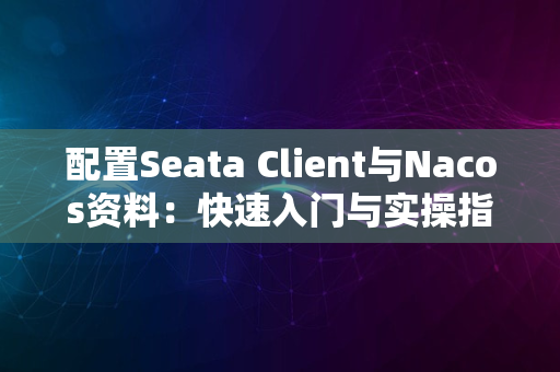 配置Seata Client与Nacos资料：快速入门与实操指南