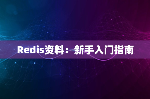 Redis资料：新手入门指南