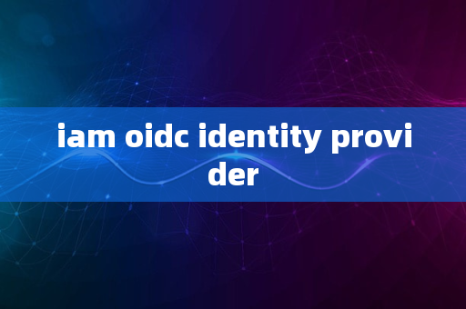 iam oidc identity provider