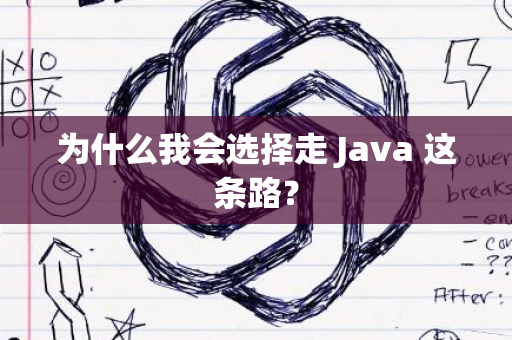 为什么我会选择走 Java 这条路？