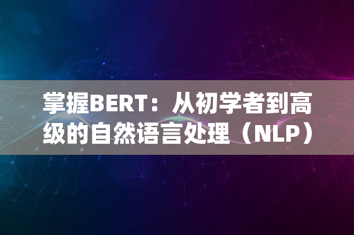 掌握BERT：从初学者到高级的自然语言处理（NLP）全面指南_1