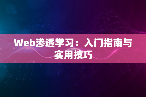 Web渗透学习：入门指南与实用技巧