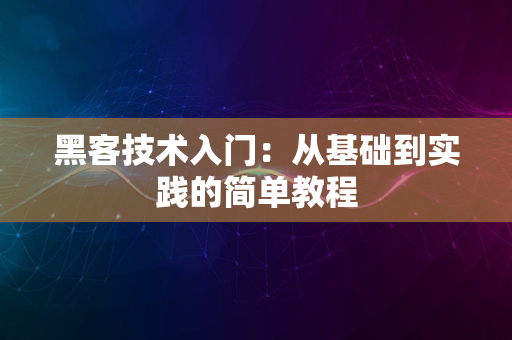 黑客技术入门：从基础到实践的简单教程