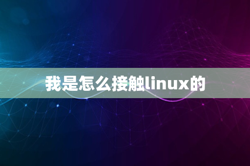 我是怎么接触linux的